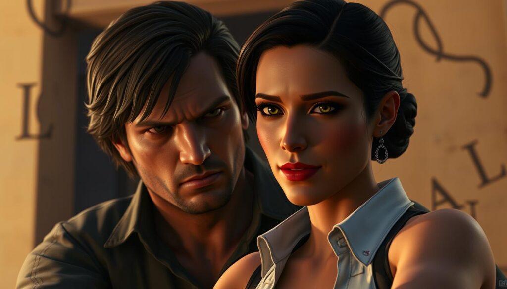 Protagonistas de GTA 6, Jason e Lucia, em uma cena do trailer oficial Protagonistas de GTA 6, Jason e Lucia, em uma cena do trailer oficial